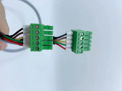 Chicote de fios eletrônico industrial do fio do bloco terminal do conjunto de cabo distribuidor de corrente